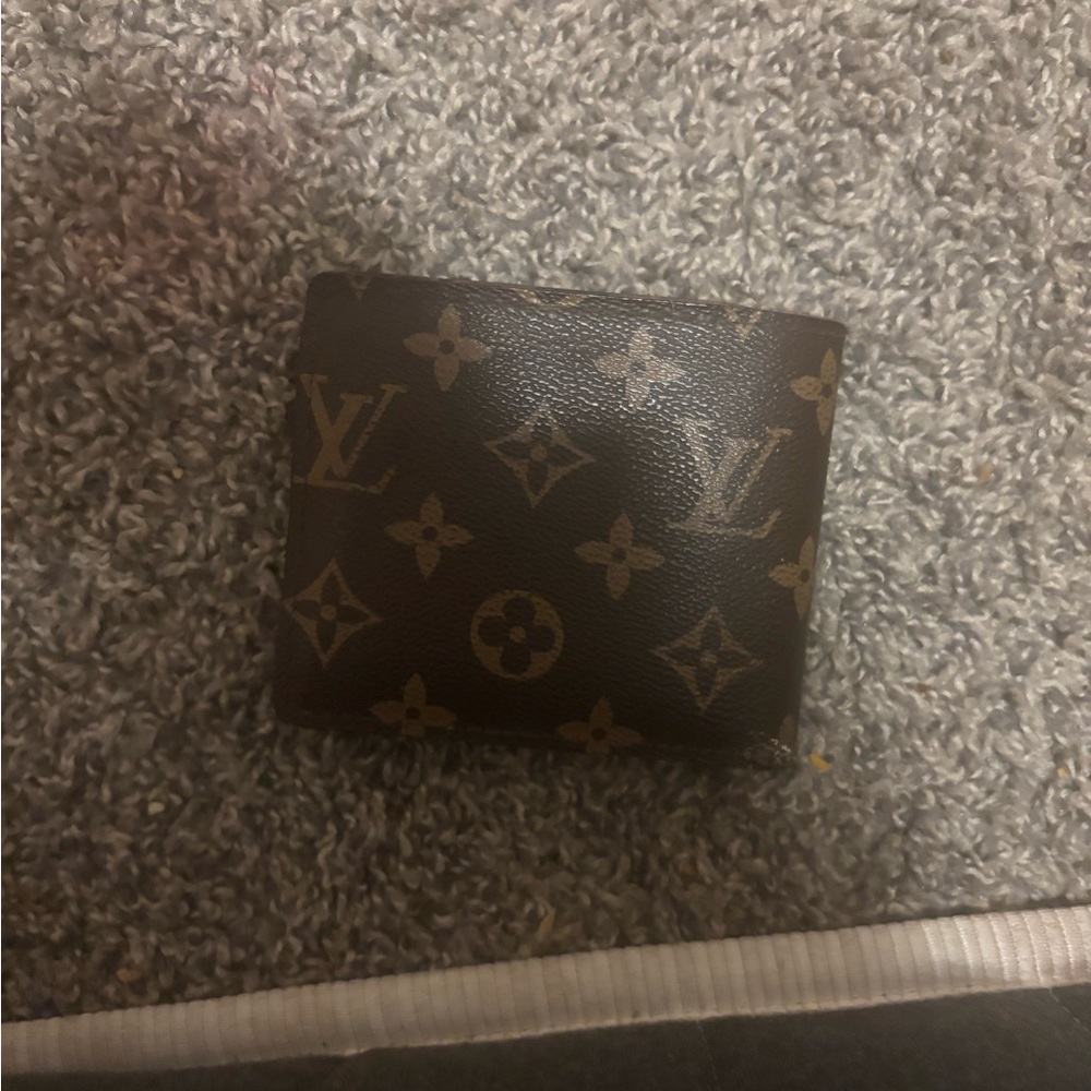 Louis Vuitton Brown and Tan Monogram Card Holder
